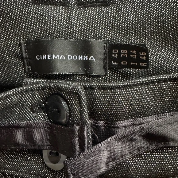 Y2K Metallic Silver Shimmer Pants – Low Rise Statement Trouser - Picture 13 of 15